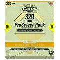 Gator Finishing ProSelect Pack AlumiNext Sanding Sheets, 320 Very Fine Grit 7284